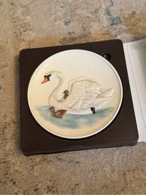 Vintage Goebel Decorative Swan Porcelain Plate